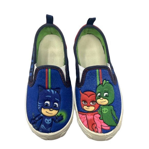 Boys/Girls Canvas Slip On Sneakers from PJ Masks - Size 10 - Picture 4 of 7